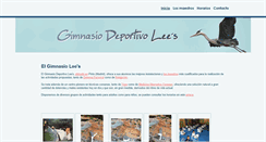 Desktop Screenshot of gimnasiolees.com