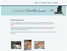 Tablet Screenshot of gimnasiolees.com